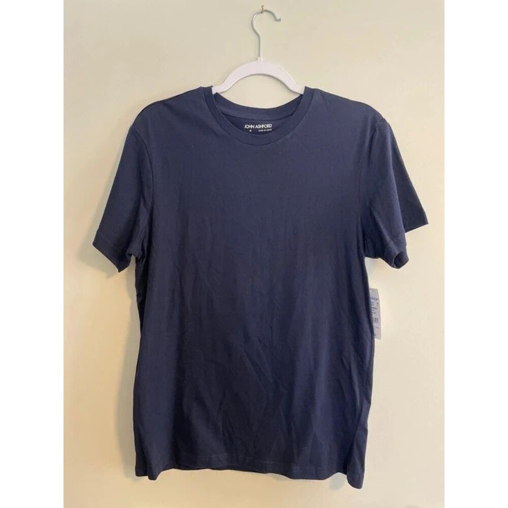 John Ashford men’s m blue short sleeve top NWT